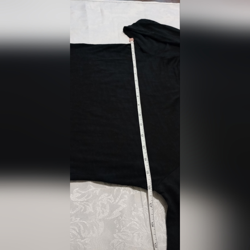 Bozzolo Black Sheer Long Sleeve Top - Picture 6 of 7